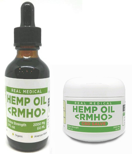 2000 mg Hemp Oil Tincture and Salve